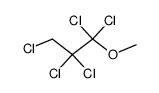 methyl-(1,1,2,2,3-pentachloro-propyl)-ether Structure