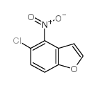5-氯-4-硝基-1-苯并呋喃结构式