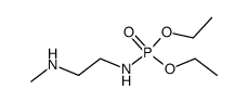 (2-methylamino-ethyl)-phosphoramidic acid diethyl ester Structure