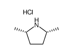 (2R,5S)-2,5-dimethyltetrahydro-1H-1-pyrrolylidium chloride结构式