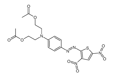 2,2'-[[4-[(3,5-dinitro-2-thienyl)azo]phenyl]imino]bisethyl diacetate Structure