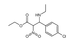 3-ethylamino-3-(4-chloro-phenyl)-2-nitro-propionic acid ethyl ester Structure