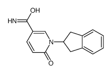 1-(2,3-dihydro-1H-inden-2-yl)-6-oxopyridine-3-carboxamide结构式