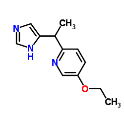 5-Ethoxy-2-[1-(1H-imidazol-4-yl)ethyl]pyridine Structure