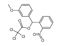 trichloro-acetic acid (3-methoxy-phenyl)-(2-nitro-phenyl)-methyl ester Structure