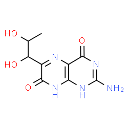 2-Amino-6-(1,2-dihydroxypropyl)-4,7(1H,8H)-pteridinedione结构式