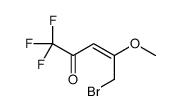 5-bromo-1,1,1-trifluoro-4-methoxypent-3-en-2-one Structure