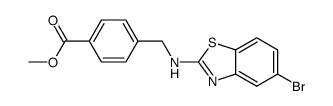 4-[(5-Bromo-benzothiazol-2-ylamino)-methyl]-benzoic Acid Methyl Ester结构式