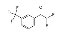 2,2-difluoro-1-(3-(trifluoromethyl)phenyl)ethan-1-one结构式