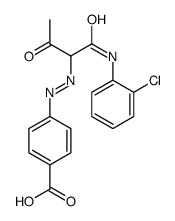 4-[[1-(2-chloroanilino)-1,3-dioxobutan-2-yl]diazenyl]benzoic acid Structure