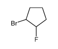 1-bromo-2-fluorocyclopentane结构式