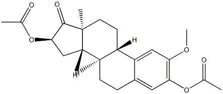 3,16α-Bis(acetyloxy)-2-methoxyestra-1,3,5(10)-trien-17-one structure