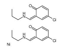 4-chloro-6-(propylaminomethylidene)cyclohexa-2,4-dien-1-one,nickel Structure