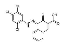 3-oxo-4-[(2,4,5-trichlorophenyl)hydrazinylidene]naphthalene-2-carboxylic acid结构式