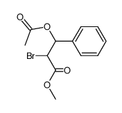 methyl 3-acetoxy-2-bromo-3-phenylpropanoate Structure