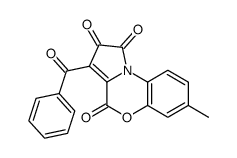 3-benzoyl-7-methylpyrrolo[2,1-c][1,4]benzoxazine-1,2,4-trione结构式