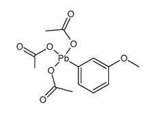 m-Methoxyphenyllead(IV) triacetate Structure