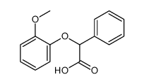 2-(2-methoxyphenoxy)-2-phenylacetic acid结构式