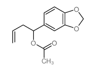 1-benzo[1,3]dioxol-5-ylbut-3-enyl acetate结构式