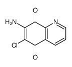 7-amino-6-chloroquinoline-5,8-dione结构式
