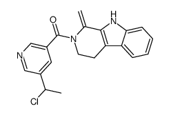 2-[5-(1-chloro-ethyl)-nicotinoyl]-1-methylene-2,3,4,9-tetrahydro-1H-β-carboline Structure