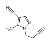 5-amino-1-(2-cyanoethyl)pyrazole-4-carbonitrile Structure