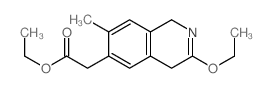 6-Isoquinolineaceticacid, 3-ethoxy-1,4-dihydro-7-methyl-, ethyl ester结构式