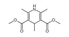 2,4,6-Trimethyl-1,4-dihydro-pyridine-3,5-dicarboxylic acid dimethyl ester结构式