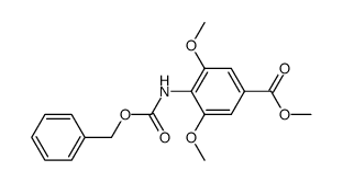 2,6-dimethoxy-4-(methoxy-carbonyl)-carbanilic acid benzyl ester Structure