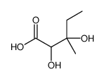 valeric acid, 2,3-dihydroxy-3-methyl- structure