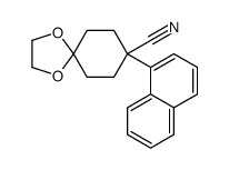 8-naphthalen-1-yl-1,4-dioxaspiro[4.5]decane-8-carbonitrile结构式