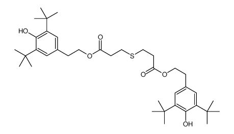 bis[2-[3,5-bis(1,1-dimethylethyl)-4-hydroxyphenyl]ethyl] 3,3'-thiobispropionate structure