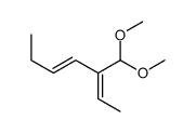 3-(dimethoxymethyl)hepta-2,4-diene Structure