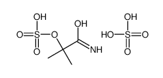 (1-amino-2-methyl-1-oxopropan-2-yl) hydrogen sulfate,sulfuric acid Structure