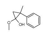 1-Methoxy-2-methyl-2-phenylcyclopropanol Structure
