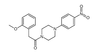 2-(2-methoxyphenyl)-1-[4-(4-nitrophenyl)piperazin-1-yl]ethanone结构式