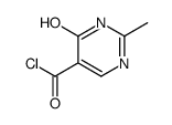 5-Pyrimidinecarbonyl chloride, 1,4-dihydro-2-methyl-4-oxo- (9CI) structure