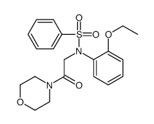 N-(2-ethoxyphenyl)-N-(2-morpholin-4-yl-2-oxoethyl)benzenesulfonamide结构式