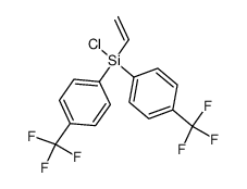 chlorobis(4-(trifluoromethyl)phenyl)(vinyl)silane Structure