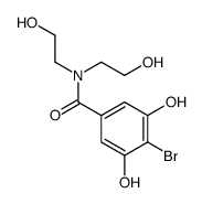 4-bromo-3,5-dihydroxy-N,N-bis(2-hydroxyethyl)benzamide Structure
