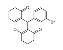 9-(3-bromophenyl)-3,4,5,6,7,9-hexahydro-2H-xanthene-1,8-dione结构式