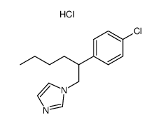 1-[2-(4-Chloro-phenyl)-hexyl]-1H-imidazole; hydrochloride结构式