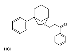 1-phenyl-3-(5-phenyl-7-azabicyclo[3.2.1]octan-7-yl)propan-1-one,hydrochloride结构式