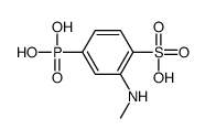 2-(methylamino)-4-phosphonobenzenesulfonic acid结构式