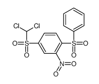 1-(benzenesulfonyl)-4-(dichloromethylsulfonyl)-2-nitrobenzene Structure