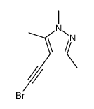 4-(2-bromoethynyl)-1,3,5-trimethylpyrazole结构式