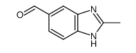 1H-Benzimidazole-5-carboxaldehyde,2-methyl-(9CI)结构式