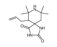 6-allyl-7,7,9,9-tetramethyl-1,3,8-triaza-spiro[4.5]decane-2,4-dione结构式