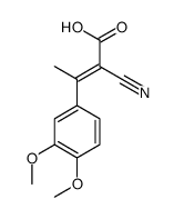 2-cyano-3-(3,4-dimethoxyphenyl)but-2-enoic acid结构式