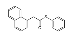 S-phenyl 2-naphthalen-1-ylethanethioate结构式